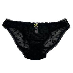 Cacique Women's Size 14-16 Panty Brief Light Tummy Control Black White NWOT